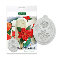 KATY SUE - Poinsettia Duo Silicone Mould