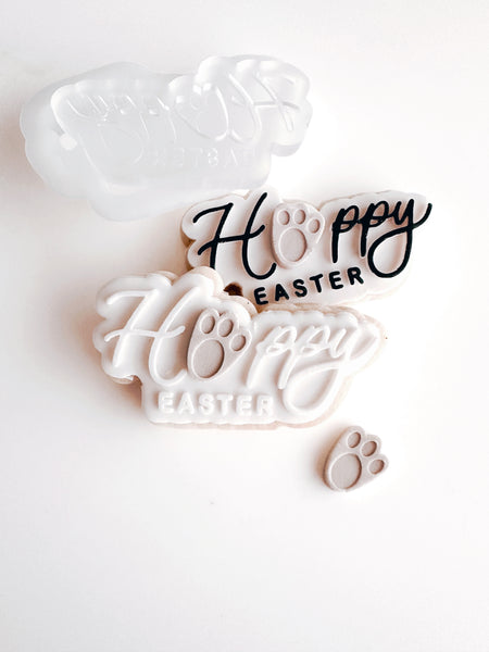 HOPPY EASTER STAMP AND CUTTER