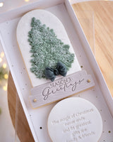 Christmas Tree Puffy Leaf Stamp with Matching Snow Globe Cutters