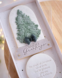 Christmas Tree Puffy Leaf Stamp with Matching Snow Globe Cutters