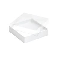 Clear Lid Cookie Box - 15.5 x 15.5 x 3.5cm