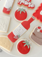 WINE BOTTLE POP STAMP WITH CUTTER