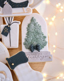 Christmas Tree Puffy Leaf Stamp with Matching Snow Globe Cutters