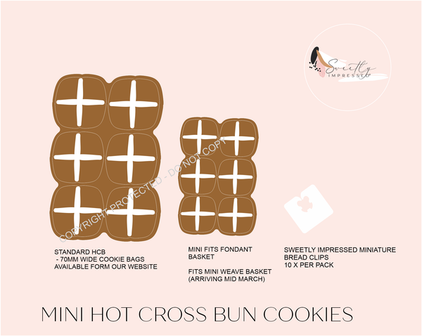 HOT CROSS BUN MINI BREAD CLIPS