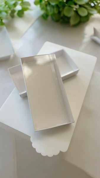 Gloss White Twin Cookie Box 18x9x2.3cm