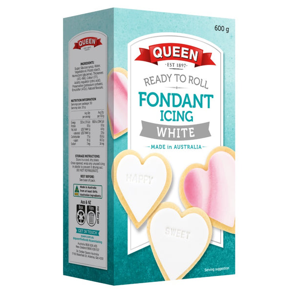 Queen - Ready to Roll Fondant Icing - White - 600g