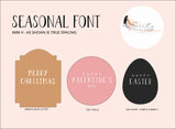 SEASONAL FONT SET